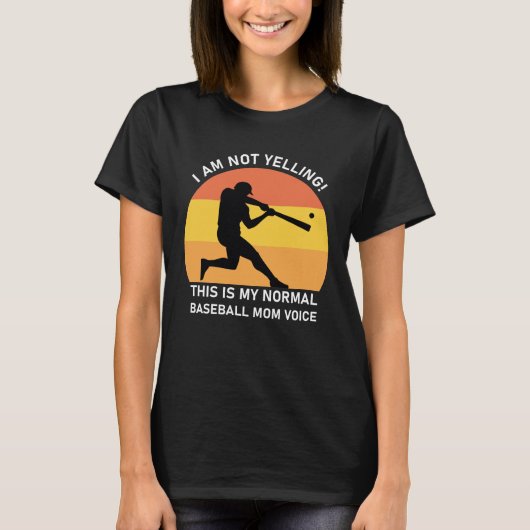 叫んでない!これは普通の野球のママだ Tシャツ (正面)