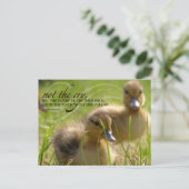 「叫んではいけない」リーダーシップ感動的引用文 ポストカード (スタンド正面)