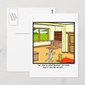 召使い：キャットマンガ ポストカード (正面/裏面)