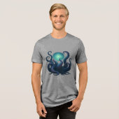 召喚された宇宙触手 トライブレンドＴシャツ (正面全面)