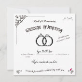 召喚の結婚呪文 招待状 (正面)