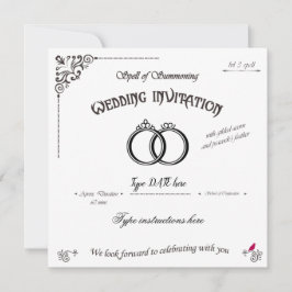 召喚の結婚呪文 招待状