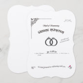 召喚の結婚式 招待状 (正面/裏面)