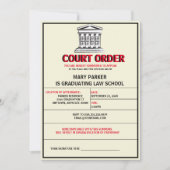 召喚状 卒業パーティー招待状 招待状 (正面)