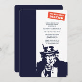 召集されたのね！誕生日パーティー 招待状 (正面/裏面)