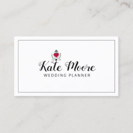 可動ハートウィングウェディングプランナースクリプトタイプ 名刺