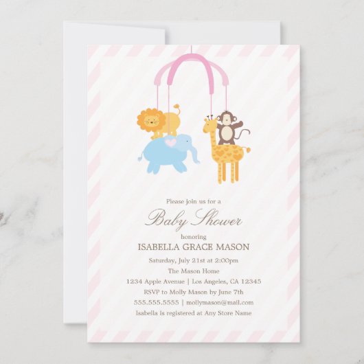 可動装置|の女の子 招待状 (正面)