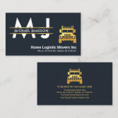 可動金ゴールドモノグラムプラカード物流輸送 名刺 (正面/裏面)