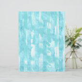 可変ストライプティール(緑がかった色)ターコイズスクラップブック紙 (スタンド正面)