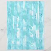 可変ストライプティール(緑がかった色)ターコイズスクラップブック紙 (正面)