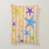 可変性の背景色のヒトデ アクセントクッション (裏面(縦))