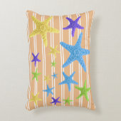 可変性の背景色のヒトデ アクセントクッション (正面(垂直))