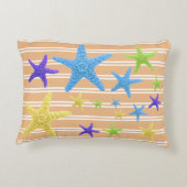 可変性の背景色のヒトデ アクセントクッション (裏面)