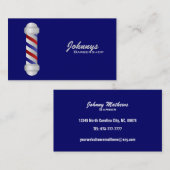 可変性理容師の名刺色 名刺 (正面/裏面)