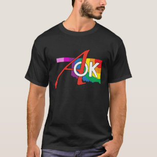 可変的なスタイルまたは色の虹AOKのワイシャツ Tシャツ