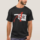 可変的なスタイルまたは色AOKのロゴはとの"保ちます平静を… " Tシャツ (正面)