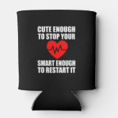 可愛いあなたのストップハート、おもしろいナースはco 缶クーラー (裏面)