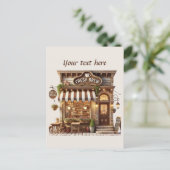 可愛いあなたのテキストコーヒーショップを追加 ポストカード (スタンド正面)