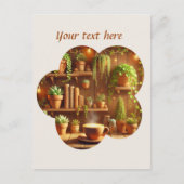 可愛いあなたのテキストコーヒーショップを追加 ポストカード (正面)