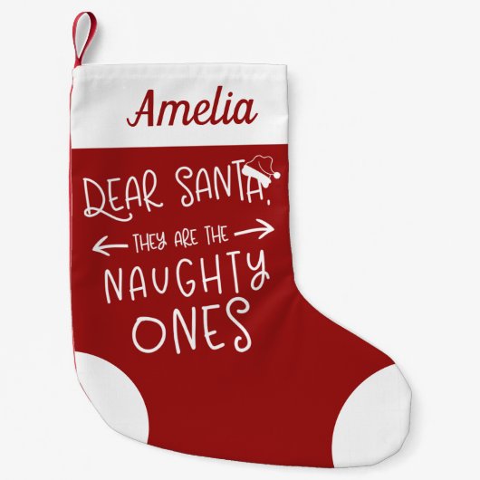 可愛いいけな奴だおもしろい スモールクリスマスストッキング (正面)