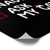 可愛いいけな頼猫のクリスマス ポスター (角)