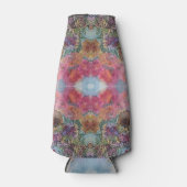 可愛いおしゃれな花の庭の水彩画 ボトルクーラー (正面)