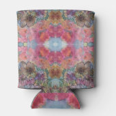 可愛いおしゃれな花の庭 水彩画 缶クーラー (裏面)