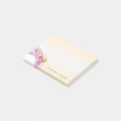 可愛いおしゃれな花柄 - オリジナルデザイン ポストイット (アングル)