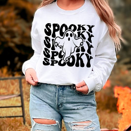 可愛いおばけのハロウィン スウェットシャツ
