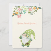 可愛いおもしろいお洒落フローラ格言ファースト誕生日 サンキューカード (裏面)