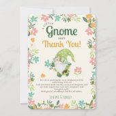 可愛いおもしろいお洒落フローラ格言ファースト誕生日 サンキューカード (正面)