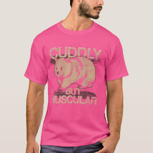 可愛いおもしろいが筋肉の野生動物オーストラリア Tシャツ