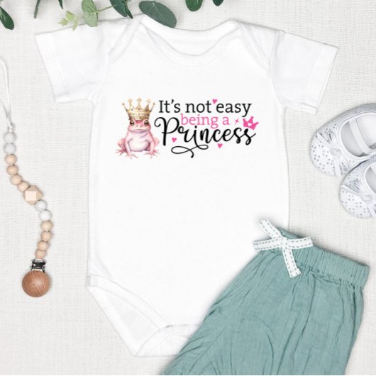 可愛いおもしろいない簡単がプリンセス ベビーボディスーツ