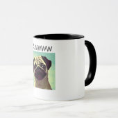 可愛いおもしろいの大切目をクッと吐く マグカップ (正面右)