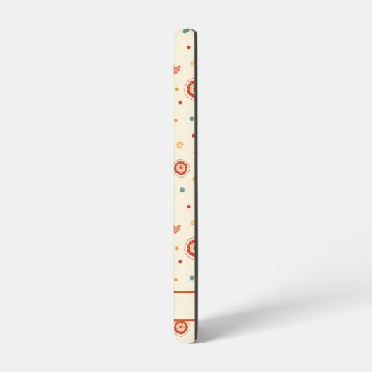 可愛いおもしろいの花のパタカスタマイズーン名 SAMSUNG GALAXYケース (左側面)