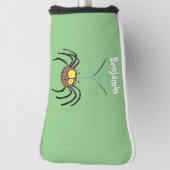 可愛いおもしろいふわふわ蜘蛛の漫画 ゴルフヘッドカバー (回転90)