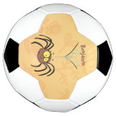 可愛いおもしろいふわふわ蜘蛛の漫画 サッカーボール (回転)