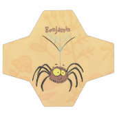 可愛いおもしろいふわふわ蜘蛛の漫画 サッカーボール (フラット)