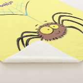 可愛いおもしろいふわふわ蜘蛛の漫画 シェルパブランケット (3/4)