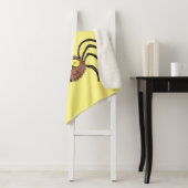 可愛いおもしろいふわふわ蜘蛛の漫画 シェルパブランケット (インサイチュ)