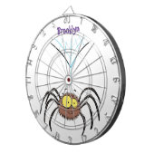 可愛いおもしろいふわふわ蜘蛛の漫画 ダーツボード (正面右)