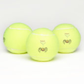 可愛いおもしろいふわふわ蜘蛛の漫画 テニスボール (マルチ)