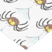 可愛いおもしろいふわふわ蜘蛛の漫画 テーブルクロス (アングル)