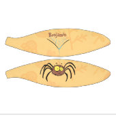 可愛いおもしろいふわふわ蜘蛛の漫画 ミニバスケットボール (パネル)