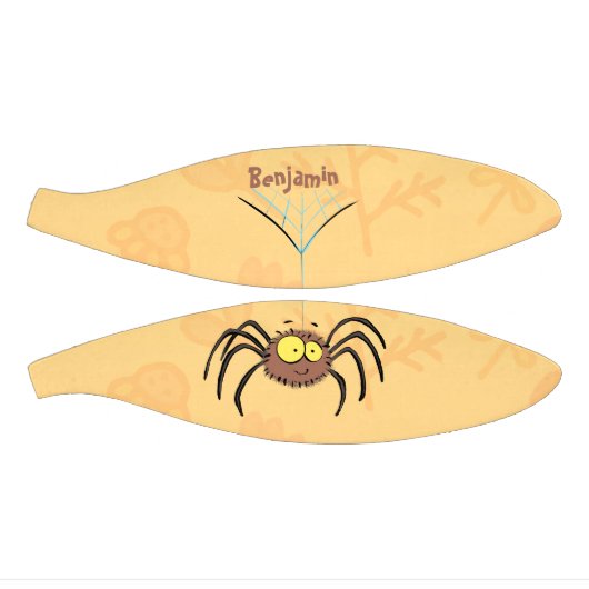 可愛いおもしろいふわふわ蜘蛛の漫画 ミニバスケットボール (パネル)