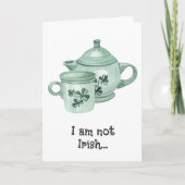 可愛いおもしろいアイリッシュコーヒー愛好家St patricks dayカード 案内状 (正面)
