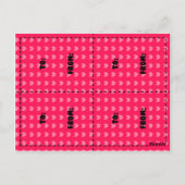 可愛いおもしろいアニメのアニマルバレンタヌキ ポストカード (裏面)