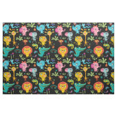 可愛いおもしろいアフリカンサファリ子供部屋 ファブリック (ファットクウォーター)