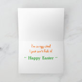 可愛いおもしろいイースターエッグ漫画 シーズンカード (内部)