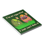 可愛いおもしろいイースターエッグ漫画 ノートパッド (アングル)